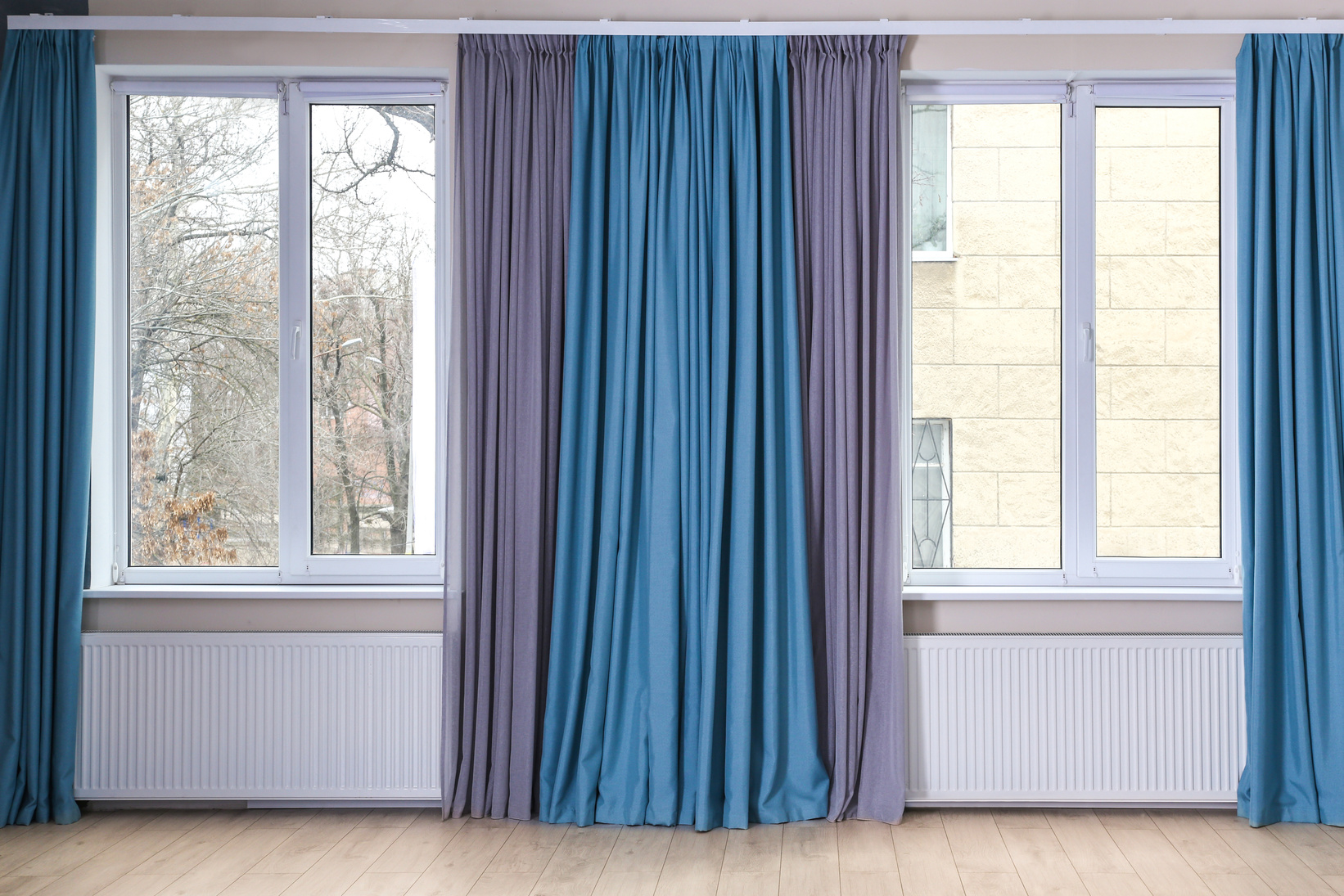 Windows With Curtains